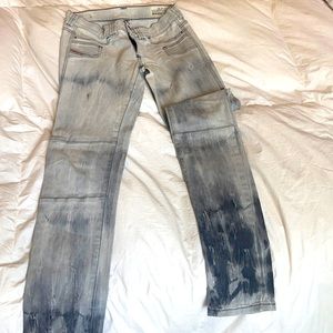 Very cool Diesel grey/black jeans.